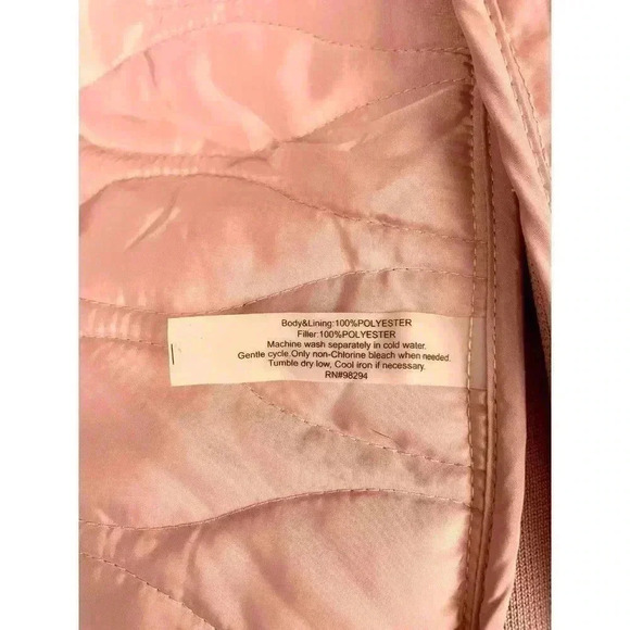 Pink Quilted Puffer Vest Onque Casual XL Womens Zipped Pockets - Picture 7 of 10